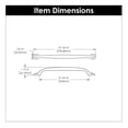 thumbnail image 6 of Hickory Hardware Refined Rustic Pull 8-13/16 inch Center to Center Rustic Iron P2995-RI, 6 of 7