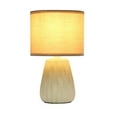 thumbnail image 2 of Simple Designs 11.02" Mini Ceramic Pastel Accent Table Lamp with Matching Shade, Tan, 2 of 6