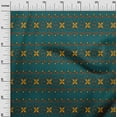 thumbnail image 2 of oneOone Georgette Viscose Fabric Floral Block Printed Fabric 1 Yard 42 Inch Wide, 2 of 4