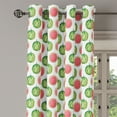 thumbnail image 2 of Ambesonne Watermelon Grommet Curtain, Tropic Summer Fruit, 50" x 84", Green Coral White, 2 of 6