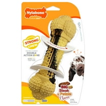 Nylabone Strong Chew Double Action Bone Dog Chew Toy Steak & Potato Large (1 Count)
