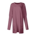 thumbnail image 4 of GigrtiJin Haut d'Automne 2024 pour Femmes Manches Longues Col Rond Grande Taille Chemises Légères Mode Tunique avec Poches, 4 of 6