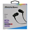 thumbnail image 2 of MobileSpec Metal Earbuds Black, 2 of 3