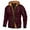 Wine, variant on Njoeus Men's Hooded Thicken Quilted Lined Jacket Windproof Casual Hoodies for Men Warm Fall Winter Military Jacket Coat Outwear M-3XL