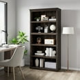 thumbnail image 4 of 5 Tier Bookcase, Farmhouse Book Shelf with Storage Open Display Bookshelves, 67.4" Tall Book Case Wooden 5 Shelf Bookcase Home Decor Furniture for Home Office, Living Room, Bed Room, 4 of 9