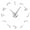 Silver, variant on High Dive Sports Silhouette Frameless Wall Clock Stickers, DIY Modern Decorative Clocks for Living Room, Bedroom, Office - Easy to Install, Large 3D Clock Design (Black,27in)