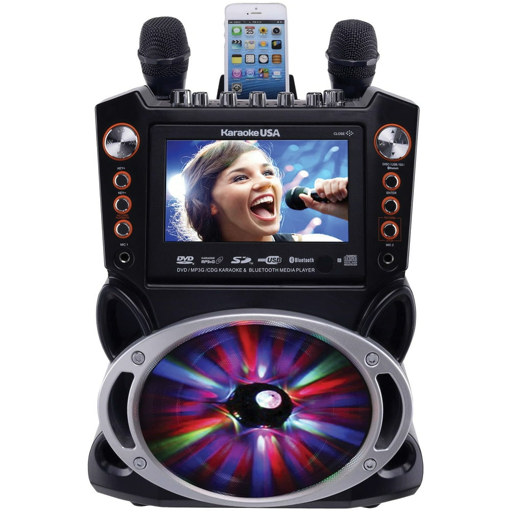 Karaoke USA DVD/CDG/MP3G Karaoke Machine with 7" TFT Color Screen