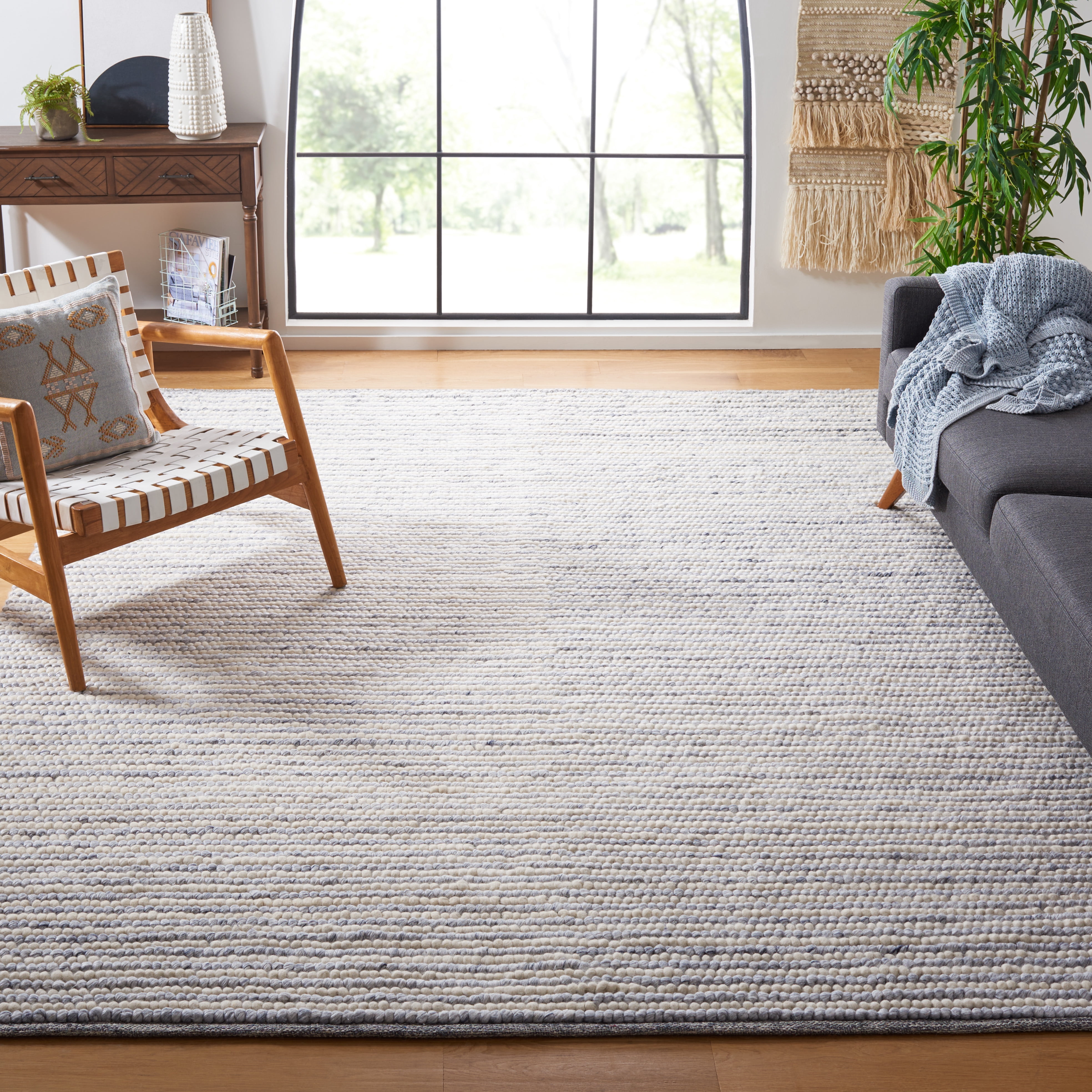 Safavieh Natura Fredrick Striped Area Rug, Ivory/Blue, 11' x 15'