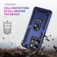 thumbnail image 4 of ELEHOLD Hybrid Rugged Case for Motorola Moto G Stylus 5G (2025) Full Body Protection with Metal Magnetic 360° Rotating Ring Holder Kickstand Shockproof Heavy Duty Case for Moto G Stylus 5G (2025),Blue, 4 of 6