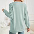 thumbnail image 5 of EDFBUYKRS Female Long Sleeve Sweatshirt Sweatshirt Women Embroidered Sweater Cute Shirt Family Graphic Top Size L, 5 of 9