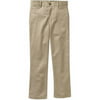 George Boys Flat Front Twill Pant With Scotchguard