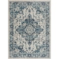 thumbnail image 4 of Hauteloom Istanbul Collection Medallion Runner Rug for Living Room Bedroom - Traditional Oriental Style - Vintage Distressed - Blue, Grey, Beige - 2'7" x 7'3", 4 of 14