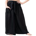 thumbnail image 3 of Pantalons de Plage Boho pour Femmes Taille Haute Décontractée Ample Évasée Jambe Large Droite Imprimée Pantalons de Plage, 3 of 7