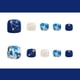 thumbnail image 2 of 24 Uds. De uñas postizas para pies con purpurina dorada azul estrellada, prensa brillante en puntas postizas para uñas JAMW Sencillez, 2 of 5