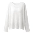 thumbnail image 4 of Qingpeng Womens Crochet Hollow Out Tops Summer Long Sleeve Cover Ups Fashion Fall Casual Outfits Streetwear for Women, 4 of 8