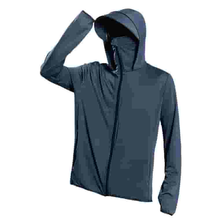 初売りセール simhoa Cooling Zip Full Shirt Protection Sun Hooded Men's Clothing