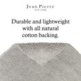 thumbnail image 3 of Jean Pierre Cotton Stonewash Racetrack 21x34 in. Bath Rug, Taupe Gray, 3 of 6