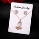 thumbnail image 4 of Anillos para mujer, regalos para mujer, deslumbrante conjunto de joyas de tendencia, collar, aretes, anillo de unión., 4 of 5