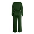 thumbnail image 5 of Sweatsuits Women 2 Piece Outfit Jogger Set Sweatshirt Top and Loose Fit Wide Leg Pants Tracksuit Set Trouser Suit Casual Fitness Set Sports Suit Valentine's Day, 5 of 5