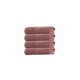 thumbnail image 1 of Paño de Lavado de Cara de Color Sólido Hilo Rayado Suave Toalla Absorbente, Poliéster Rosa 35x35cm Conjunto de 4 Toallas de Lavado de Cara Y Baño, 1 of 6