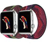 Fnker Stretchy Solo Loop Strap Compatible for Apple Watch Band 40mm 38mm 44mm 42mm Compatible with Braided iWatch