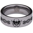 thumbnail image 2 of Spartan Helmet Tungsten Carbide Ring, 2 of 9