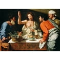 thumbnail image 2 of Cavarozzi, Bartolomeo 32x24 Black Ornate Wood Framed with Double Matting Museum Art Print Titled - The Supper at Emmaus, 2 of 4
