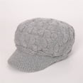 thumbnail image 4 of Yuanlong Womens Newsboy Cap Cable Knit Thermal Winter Beret Hat Windproof Ear Protection Soft Cozy Casual Outdoor Headwear, 4 of 4