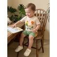 thumbnail image 5 of Cenuakty Toddler Baby Boy Birthday Dinosaur Outfit Short Sleeve T-shirt and Shorts 2 Piece Summer Set, 5 of 9