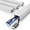 White, variant on LazySpin Cable Management , Under Desk Cord Hider Organizer, Self-Adhesive Raceways for Desk, Black