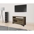 thumbnail image 6 of 51" Brown Solid Wood Cabinet Enclosed Storage Distressed TV Stand, 6 of 6