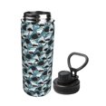 thumbnail image 2 of Honeii Angry Shark Print 18OZ Sports Insulated Kettle,Double-Walled Stainless Steel Water Bottle with Leak-Proof Lid, Perfect for Outdoor, Sports, and Travel, 2 of 7