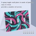 thumbnail image 3 of Blue and Pink Lines Decorative Light Switch Plates Switch Cover Decorative Wall Plates Ideal for Living Room Kitchen Bedroom and Study, 3 of 8