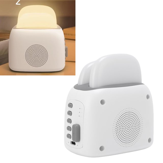 White Noise Night Light, Timer Function Noise Sound Machine 1200mAh Battery for Sleep