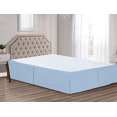 thumbnail image 2 of Sheets & Beyond Super Soft Solid Brushed Microfiber 14" Pleated Bed Skirt/Dust Ruffle (King Size, Light Blue), 2 of 3