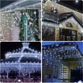 thumbnail image 4 of Luces de Navidad,DOSYU Cascadas de Luces navideñas 700 leds,Serie Casacada de 13 metros, Luces Cascada con 8 Modos de Iluminación para Decoraciones Navideñas, Jardines, Ventanas, Aleros (Blanco frío), 4 of 9