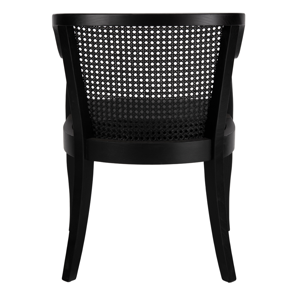SAFAVIEH Rina Contemporary Nautical Solid Dining Chair, Black