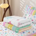 thumbnail image 5 of Erosebridal Kawaii Rainbow Stars Zipper Twin Comforter Sets with Fitted Sheet and 2 Pillowcases,Cute Colorful Lines Art Zipper Bedding Set For Girls,Colorful Stars Reversible,4-Piece, 5 of 7