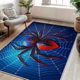 thumbnail image 3 of Multicolor Spider Web Pattern Area Rug with Non-Slip Rubber, 3 of 9