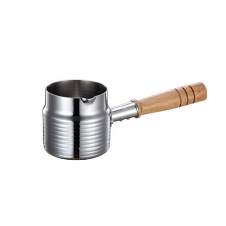 

Hloma 330ml 600ml Milk Pot Non-slip Heat-resistant Ergonomics Handle Spill Resistant Milk Saucepan Cooking Supplies