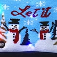 thumbnail image 2 of Christmas Decor Knitted Christmas Hat Cartoon Pattern Light Flashing Cap LED New Year  Gifts, 2 of 4