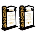 thumbnail image 4 of FRCOLOR 2pcs Graduation Wood Table Sign Wood Table Decoration Graduation Wooden Table Ornament, 4 of 8