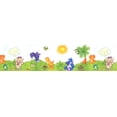 thumbnail image 5 of Concord Wallcoverings Peel and Stick Self Adhesive Kids Wallpaper Border, Animals for Play Room Nursery Room, Green Orange Blue, 15 ft by 5 in 2447W, 5 of 5