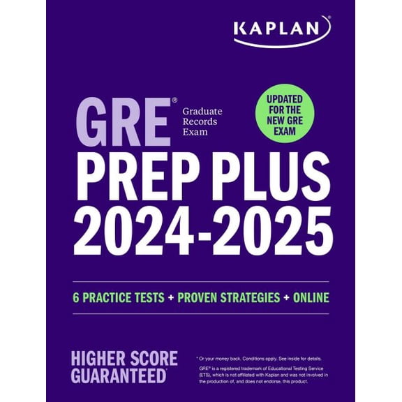 Pre-Owned GRE Prep Plus 2024-2025: Your Ultimate Guide to GRE Success (Kaplan Test Prep), 9781506292380, 1506292380, Paperback, Updated edition