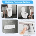 thumbnail image 6 of Costway Smart Toilet Elongated Bidet Toilet with Adjustable Heated Seat & Dryer Night Light 1000 Gram MaP Flushing Score, 6 of 11