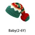 thumbnail image 1 of Gorro de Navidad para padres e hijos, gorro de punto con pompón grande para madre e hijo, gorro cálido de invierno para bebé, regalo de Navidad para niña y niño, accesorios para bebé, 1 of 4