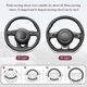 thumbnail image 3 of Fluffy Steering Wheel Covers, Soft Furry Car Anti-skid Plush Steering Wheel Cover Warm Wool Universal 36-39cm Winter Car Decoration For Women, 3 of 4