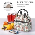 thumbnail image 5 of Naloa Lilies Flowers Print Lunch Bag for Women & Men Insulated Lunch Box or Cooler Lunch Tote Bags for Work, Travel, Outdoor, 5 of 5