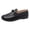 Black, variant on Women Winter Leather Loafers Slip on Warm Fleece Lined Lightweight Cozy Snow Ankle Boots Dress Office Business Work Walking Shoes