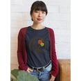 thumbnail image 2 of Japanese Bon Festival Stamp T-Shirt Women -Image by Shutterstock, Female Medium, 2 of 4